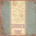 Summer time scrap card in vintage style