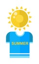 Summer time vector illustration.