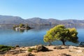 Summer time view on Eros island or Daskalio near Poros, Greece.