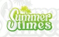 summer times typography t shirt design