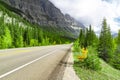 Summer Tourism In Banff Jasper National Park Mountains Royalty Free Stock Photo