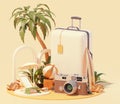 Summer travel and beach vacations Royalty Free Stock Photo