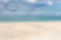 Closeup beach landscape. Calmness and relaxation at tropical beach. sea sand sky concept. Royalty Free Stock Photo