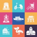 Summer Travel Icons Set