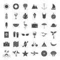 Summer Travel Solid Web Icons