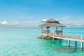 Summer, Travel, Vacation and Holiday concept - Wooden pier in Ph Royalty Free Stock Photo