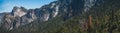 Yosemite Valley. The rocks, Yosemite Valley. The rocks and waterfalls of the Yosemite National Park