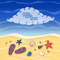 Summer tropical beach banner Royalty Free Stock Photo