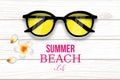 Summer tropical beach club background vector