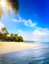 Summer tropical Beach; Peaceful vacation background