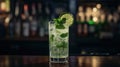 Summer Tropical Cocktail drink, enjoy mojito Paradise. Generative AI Royalty Free Stock Photo