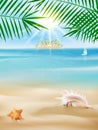 Summer tropical poster design.