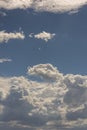 Summer tropical storm clouds