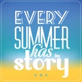 Summer Typographic Abstract Background Royalty Free Stock Photo