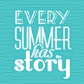 Summer Typographic Abstract Background Royalty Free Stock Photo