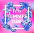 Summer Typographical Background.