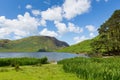 Summer in UK Lake District Crummock Water Cumbria England UK with mountains between Buttermere and Loweswater Royalty Free Stock Photo