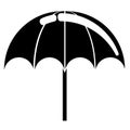 Summer umbrella icon Royalty Free Stock Photo
