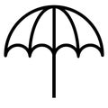 Summer umbrella icon Royalty Free Stock Photo