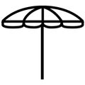 Summer umbrella icon Royalty Free Stock Photo