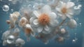 summer underwater ethereal flower still life