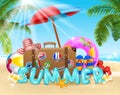 Summer vacation background