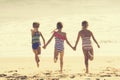 Summer Vacation at the Beach (blurred image) Royalty Free Stock Photo