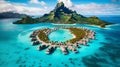 Summer vacation on Bora Bora French Polynesia. Generative AI Royalty Free Stock Photo