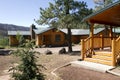 Summer Vacation Cabin In the Mountain Woods Royalty Free Stock Photo