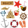 Summer & vacation clip art set