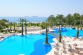 Summer vacation on Mediterranean Sea resort Royalty Free Stock Photo