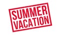 Summer Vacation rubber stamp Royalty Free Stock Photo