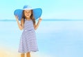 Summer, vacation, travel and people concept - pretty little girl Royalty Free Stock Photo