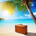 Summer vacation travel trip planned concepts Holiday event for traveling around the beautiful nature ocean water with