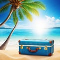 Summer vacation travel trip planned concepts Holiday event for traveling around the beautiful nature ocean water with