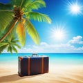 Summer vacation travel trip planned concepts Holiday event for traveling around the beautiful nature ocean water with