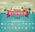 Summer vacation vector file