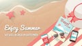 Summer vacations banner