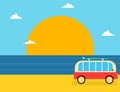 Summer vacations travel concept banner Royalty Free Stock Photo