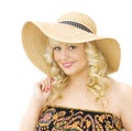 Summer vacations - woman wearing straw hat