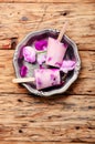 Ice-cream with taste of a tea rose Royalty Free Stock Photo