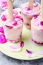 Ice-cream with taste of a tea rose Royalty Free Stock Photo