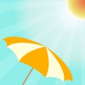 Summer vector design with sun umbrella.