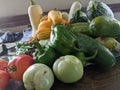 Summer veges home grown Royalty Free Stock Photo