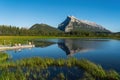 Friends Enjoying the Summer at Vermilion Lakes, Banff National Park, Alberta, Canada