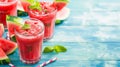 Summer Vibes: Savor the Splash of Colorful Watermelon Juice Smoothies