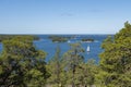 Summer view of archipelago and sea from Purunpaa coast Royalty Free Stock Photo