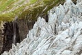 Summer view of Argentiere Glacier in the Chamonix valley