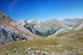 Summer view of the central Pyrenees. Royalty Free Stock Photo