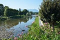 Summer view of the French town Nay Royalty Free Stock Photo